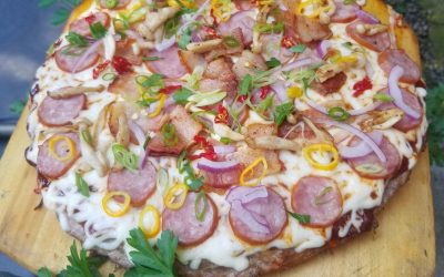 Veal Meatza – The Crustless BBQ Ground Veal Pizza
