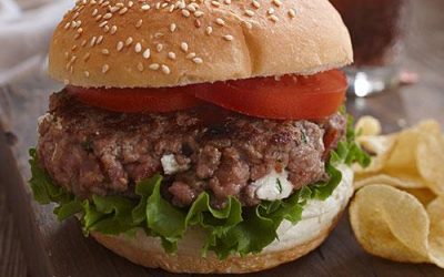 Bacon & Chèvre Veal Burgers