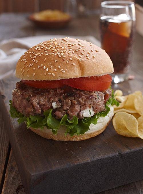 Bacon & Chèvre Veal Burgers