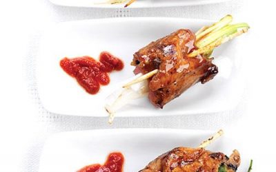 Grilled Ontario Veal Roll-Ups with Scallions