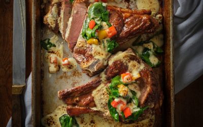 Gruyere Cream Coated Veal Chops