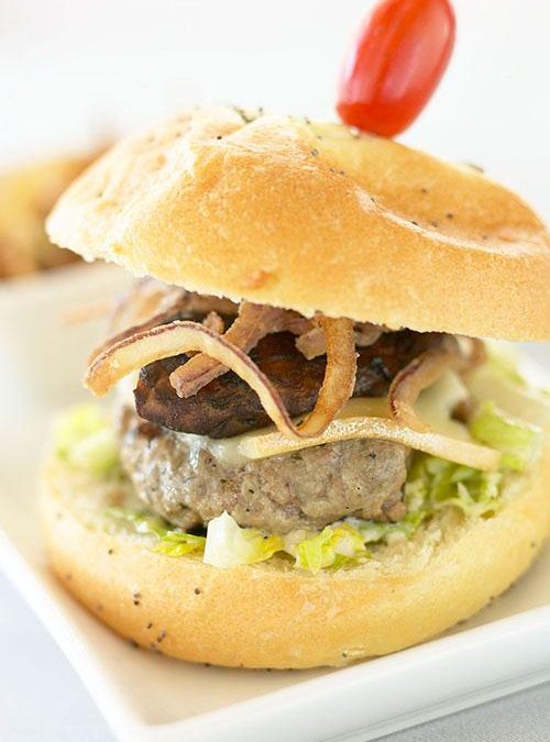 Mini Ontario Veal Burgers on Brioche