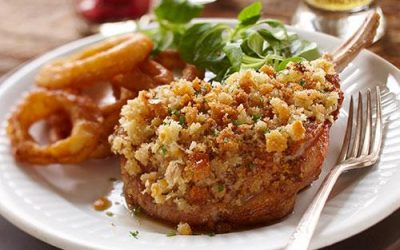 Mustard Crusted Ontario Veal Chops