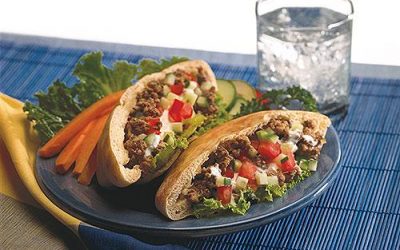 Spiced Veal Pita Pockets