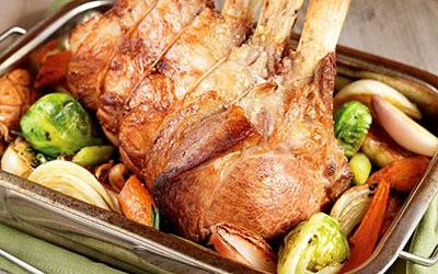 Rack of Ontario Veal with Pan Roasted Vegetables