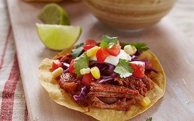 Shredded Ontario Veal Tostadas