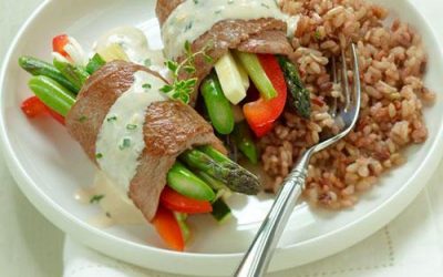 Vegetable and Veal Roll Ups