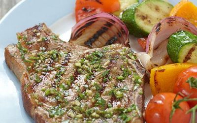 Grilled Veal Chops with Gremolata