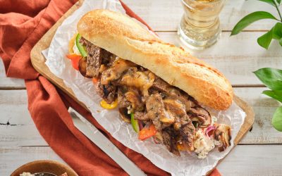 Veal Scaloppini Philly Cheese Steak
