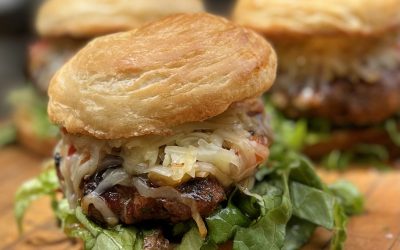 Blackened Veal Burgers with Voodoo Relish