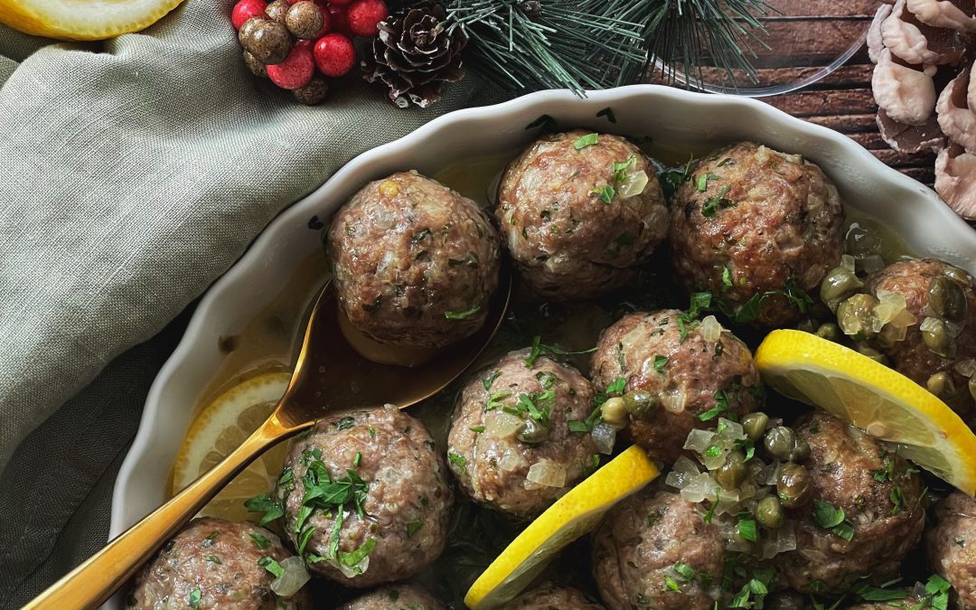 Veal Piccata Meatballs