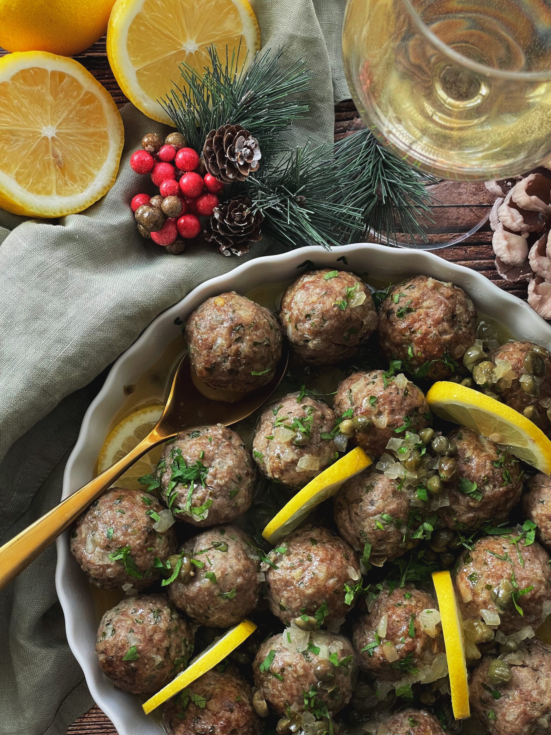 Veal Piccata Meatballs - Ontario Veal Appeal