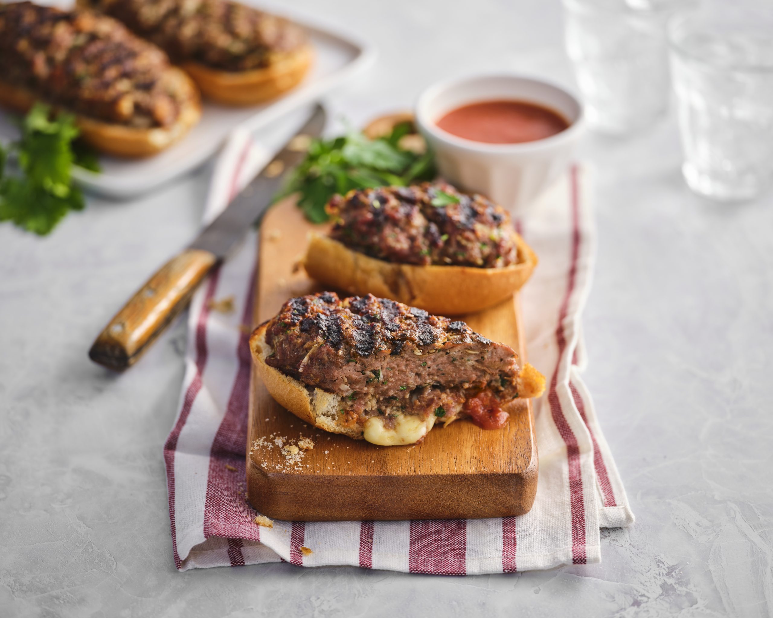 Grilled Veal Stuffed Cheesy Bread - Ontario Veal Appeal